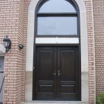 18-Wood Grain Doors with Transom and Multi Point Locks Installed by by windows and doors toronto