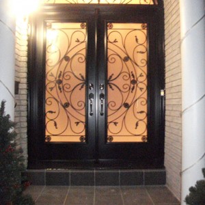 3- Julietta Design Wrought Iron Doors with Arch Transom Installed by Windows and Doors Toronto