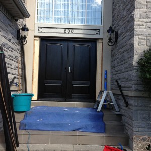 Doors Executive Wood Grain Doors with Multi Point Locks Installed by Windows and Doors Toronto