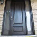 Executive Door, Fiberglass Door with 2 Frosted side lites installed in Woodbridge by Windows and Doors Toronto