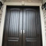 Executive Doors, 8-Foot-Fiberglass-Solid--Front-Parliament-Rustic-Double-Doors-with-Multi-Point-Locks-Installed-in-Aurora by Windows and Doors Toronto
