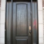 Wood grain Door with 2 Side lites, installed by Windows and Doors Toronto