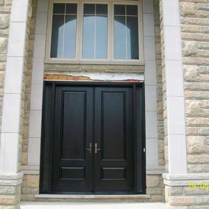 Wood grain Doors, Solid Stain Spanish Oak Installled by Windows and Doors Toronto in Maple