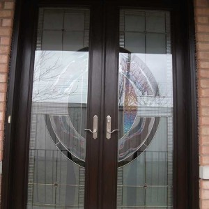 8-Foot-Fiberglass-Milan-Design-Door-Installed- by Windows and Doors Toronto
