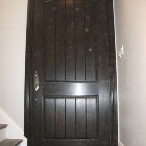 8- Rustic Door, Single Door After Installation, Rustic Fiberglass Single Door, Inside view Installed by Windows and Doors Toronto
