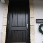 8-Rustic Doors, Single Door After Installation, Rustic Fiberglass Single Door Installed by Windows and Doors Toronto