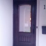 Custom Single Front Entry Door with Custom Sand Blasted Desgn Installed in Woodbridge by windowsanddoorstoronto.ca
