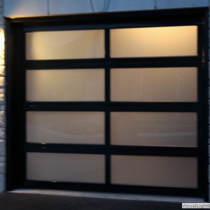 Modern Aluminum Glass Garage Doors Installed by Windows and Doors Toronto