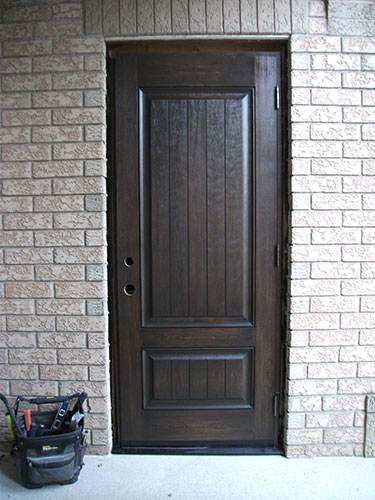 Rustic Door with multi point locks Installed by Windows and Doors Toronto