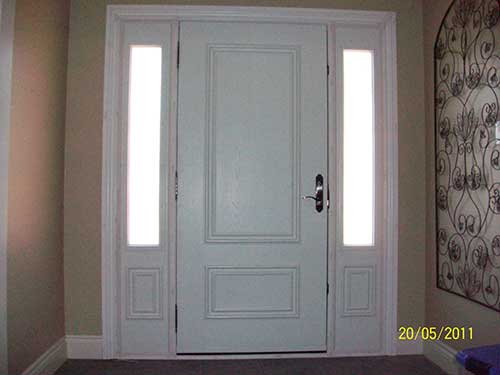 Smooth Doors with 2 Side Lites installed by Windows and Doors Toronto