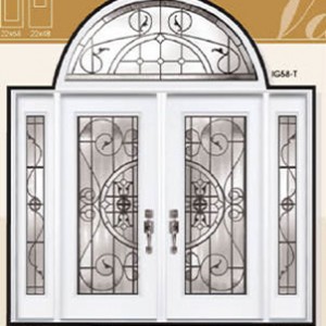 Valencia Stained Glass Fiberglass Doors by Windows And Doors Toronto