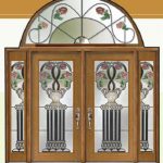 Venice Roses Stained Glass Fiberglass Doors by Windows And Doors Toronto