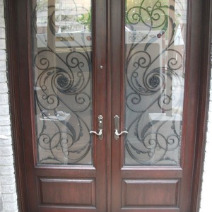 Wrought Iron Doors, Serafina Design with Multi Point Locks Installed by Windows and Doors Toronto in Scarborough