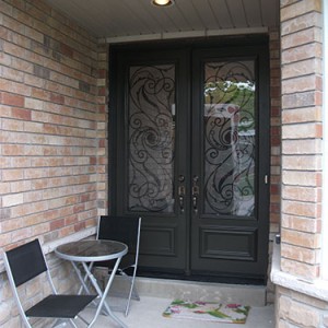 Wrought Iron Double Doors Serafina Design Installed by Windows and Doors Toronto n North York