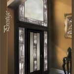 Prestige Design Wrought Iron Fiberglass Door with 2 Side Lites and Large Transom by Windows and Doors Toronto