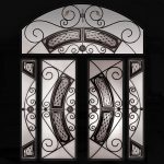 Royalton Design Stainless Steel and Wrought Iron Design with Arched Transom by Windows and Doors Toronto